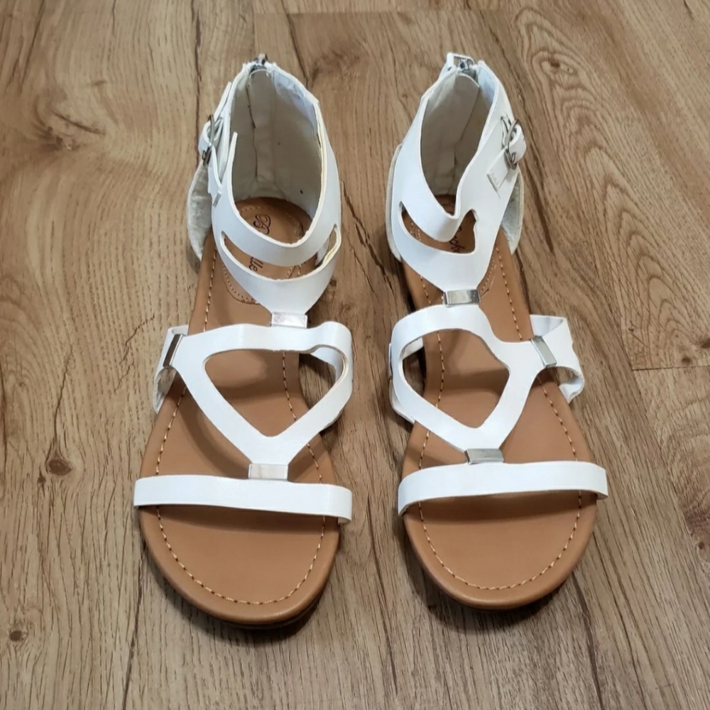 Breckelles Ruby-51 Cutout Gladiator Sandals